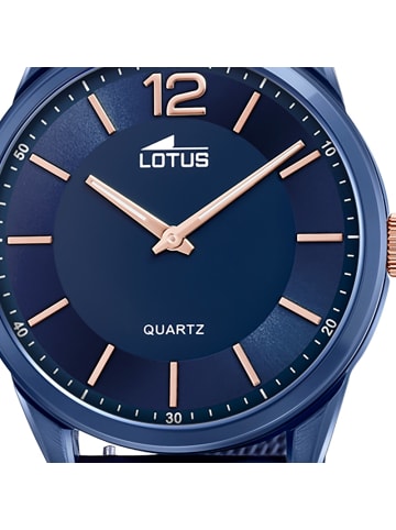 Lotus Analog-Armbanduhr Lotus Smart Casual blau groß (ca. 40mm)