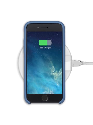 Platyne Feste Silikonhülle für iPhone 7/8 in Kobaltblau