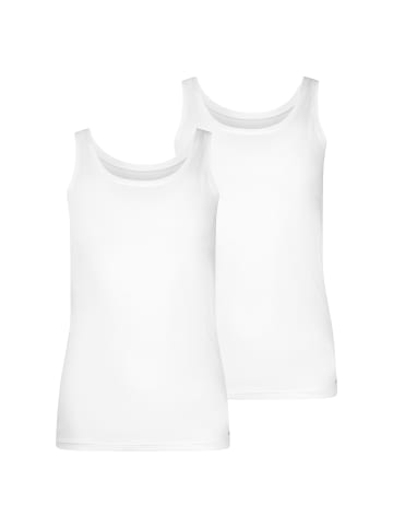 Skiny 2er P Tanktop Advantage Cotton Stretch in Weiß