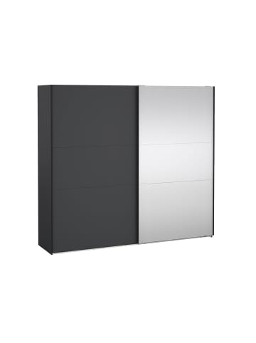 ebuy24 Schiebetürenschrank Como (2-türig) Grau 244 x 67 cm