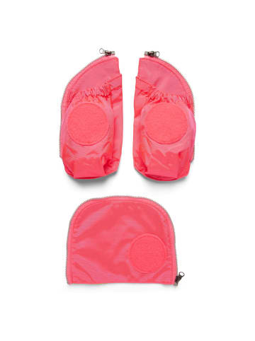 Ergobag Zubehör Pack/Cubo/Cubo Light/Wide Fluo - Seitentaschen Zip-Set 3tlg. in pink