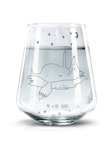 Mr. & Mrs. Panda Glas Fuchs Sterne ohne Spruch in Transparent