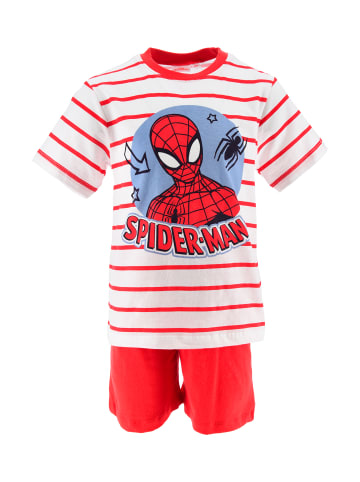 Spiderman 2tlg. Outfit: Schlafanzug kurzarm Pyjama in Rot