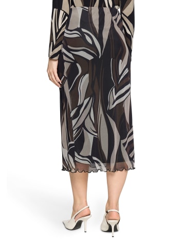Betty Barclay Midirock mit Gummizug in Taupe/Black