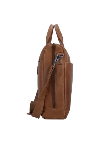 Greenburry Fiorentina Aktentasche Leder 41 cm Laptopfach tan