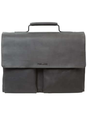 Pride and Soul District Aktentasche Messenger 37 cm Laptopfach in grau