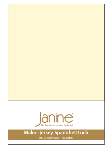 Janine Spannbetttuch Mako Feinjersey in champagner