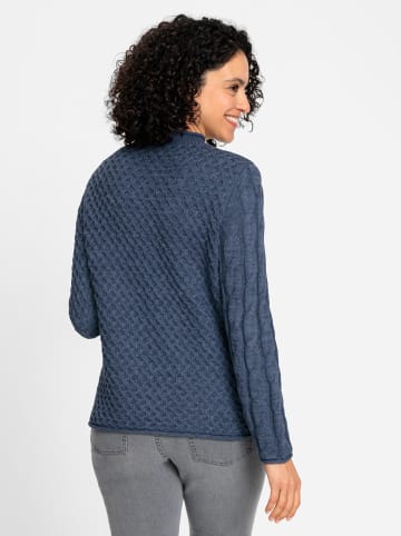 WITT WEIDEN Stehkragenpullover in rauchblau