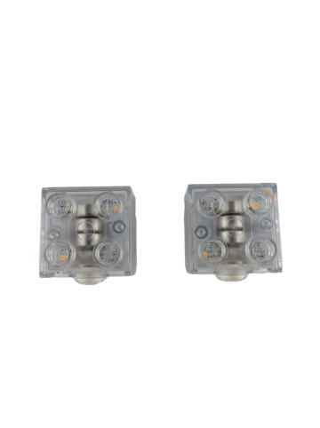 LEGO DUPLO 2x2 Blinklicht – Leuchtstein mit Sound in transparent