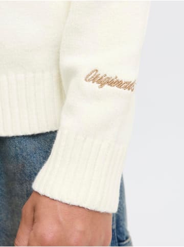 JACK & JONES Junior Jornorrebro Strickpullover Rundhals in sea salt