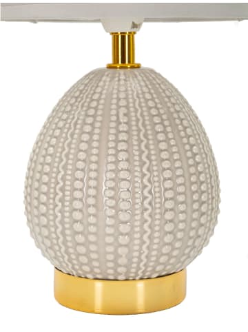 Mauro Ferretti Graue Keramik-Nachttischlampe Ø 15x30,5 cm