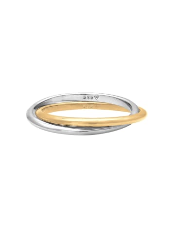 Elli Ring 585 Gelbgold Bi Color_Tri Color in Gold