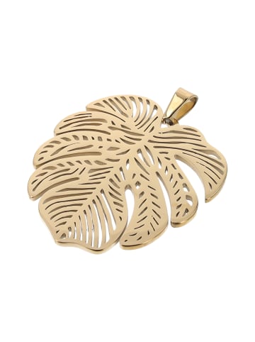 usha FESTIVAL Women Pendant With Leaf Motif in Gold