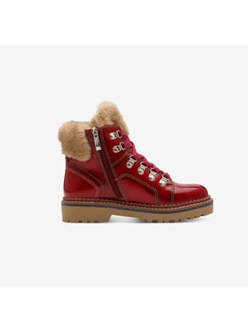 Tamaris Schnürstiefelette in rot