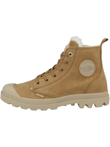 Palladium Schnürboots Pampa Hi Zip Wool in braun