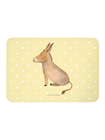 Mr. & Mrs. Panda magnet Esel ohne Spruch in Gelb Pastell