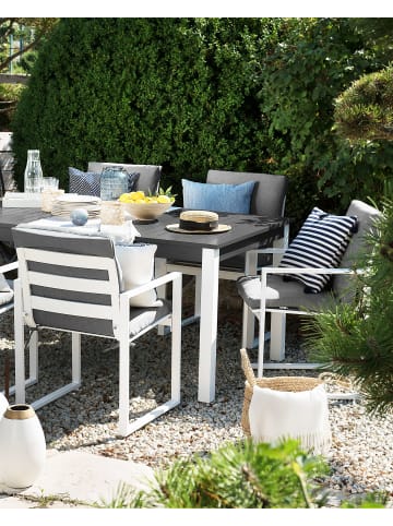 Beliani 2er-Set Gartenstuhl PANCOLE in Grau/Weiß
