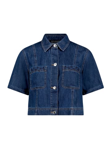 Betty Barclay Jeansjacke mit Kragen in Dark Blue Denim