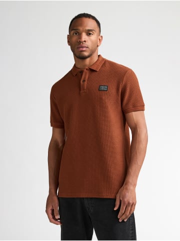 Petrol Industries Poloshirt mit Waffelstruktur steelhouse in Orange