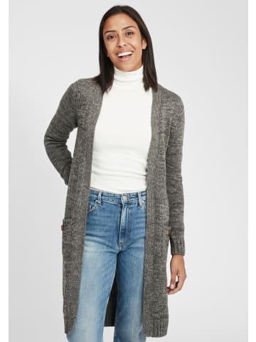 Oxmo Strickjacke OXPhiletta 21300535-ME Strickjacke lang geschnitten in Grau