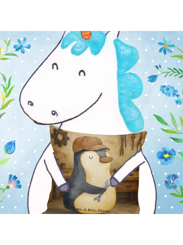 Mr. & Mrs. Panda kissen für sofa Wenn Papa es nicht reparieren k... in Weiß