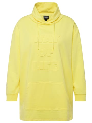 Ulla Popken Sweatshirt in zitronengelb