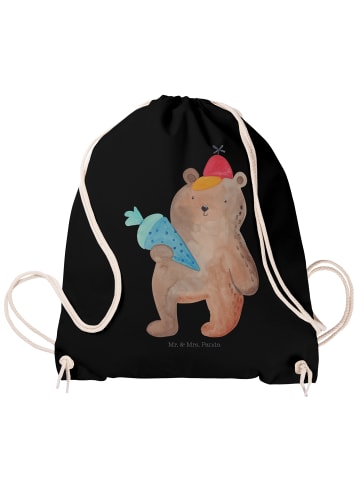 Mr. & Mrs. Panda Jutebeutel Bär Schultüte ohne Spruch in Schwarz