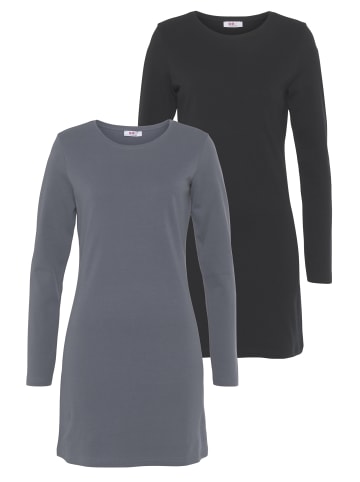 FLASHLIGHTS Jerseykleid in schwarz, blau