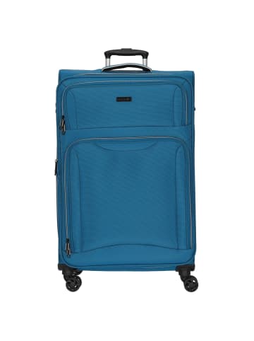 D&N Travel Line 9204 - 4-Rollen-Trolley L 76 cm (schwarz) in blau