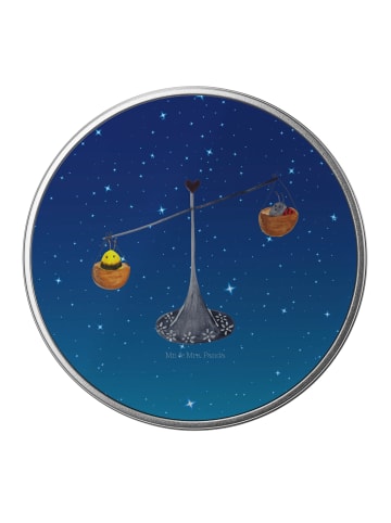 Mr. & Mrs. Panda Aufbewahrungsbox Sternzeichen Waage ohne Spruch in Sternenhimmel Blau