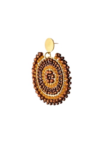 usha FESTIVAL Women Earrings in Brown