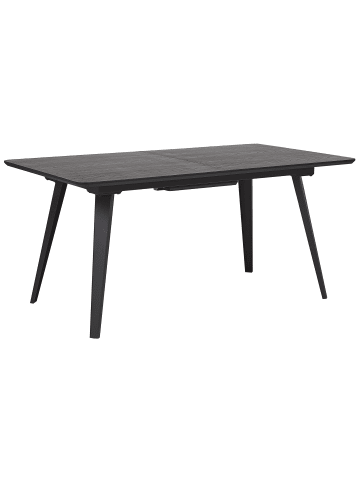 Beliani Esszimmertisch IRVINGTON in Schwarz - (W) 90 x (H) 75 x (L) 160 cm
