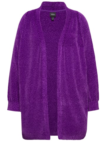 Ulla Popken Strickjacke in dunkles violett