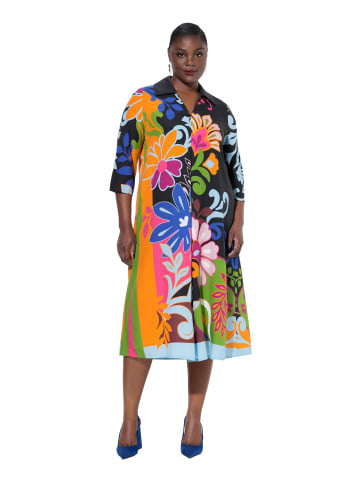 Ulla Popken Midikleid in schwarz