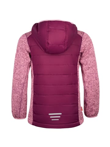 Trollkids hybride Fleece-Jacke "Skabu" in Pflaume/Violett