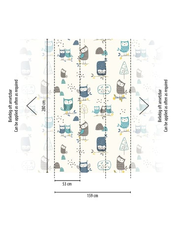 A.S. Création Tapete Night Owl in Blau