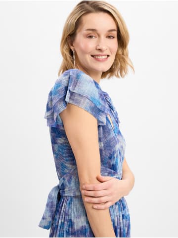 SWING Abendkleid in blau silber - 0001