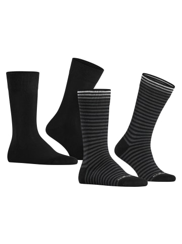 Burlington Socken 2er Pack in Schwarz