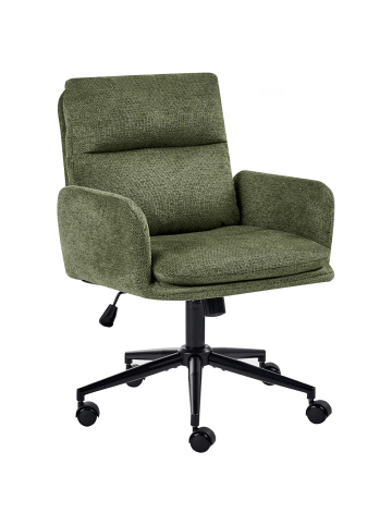 Beliani Bürostuhl CONSTANTIA in Grün/Schwarz - (W) 58 x (H) 86 x (L) 58 cm