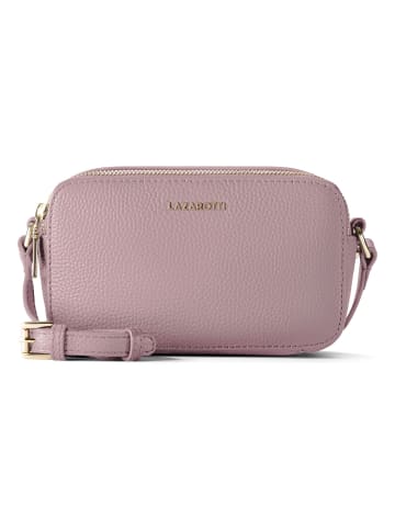 Lazarotti Bologna Leather Umhängetasche Camera-Bag Leder Double-Zip 18 cm rose