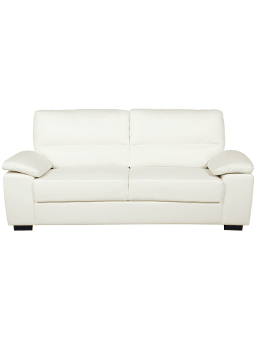 Beliani 3-Sitzer Sofa VOGAR in Beige/Schwarz - (W) 195 x (H) 90 x (L) 74 cm