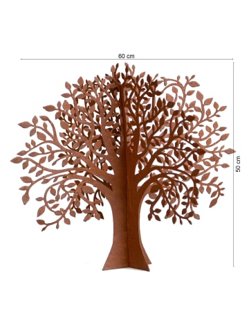 UNUS Baum Rost bestehend aus 2 Steckelementen in Braun