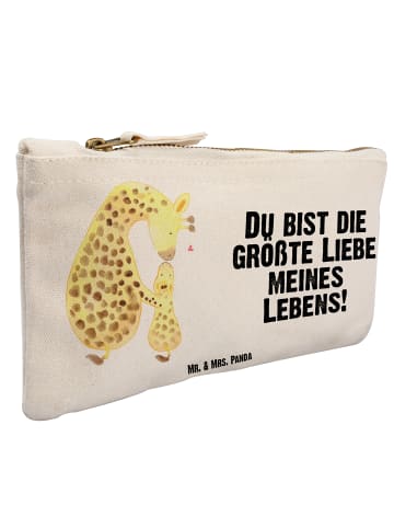 Mr. & Mrs. Panda pencil case Giraffe Kind mit Spruch in Weiß
