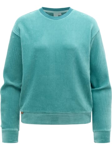 ragwear Sweatshirt Dellani Cordy in Teal Green