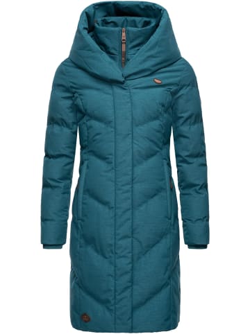 ragwear Wintermantel Natalka Melange in Deep Ocean