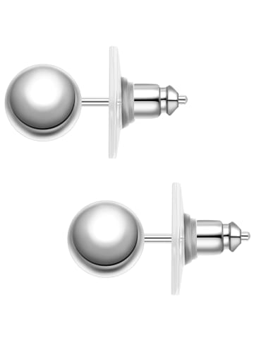 Yokoamii Ohrstecker aus Metall-Legierung in silber