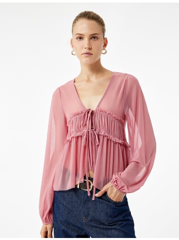 KOTON BLUSE LS in Rosa