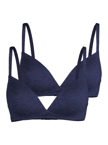 Nina von C. 2er Pack Schalen BH in denim melange