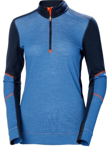 Helly Hansen Longsleeve "Lifa Merino Half Zip" in Blau