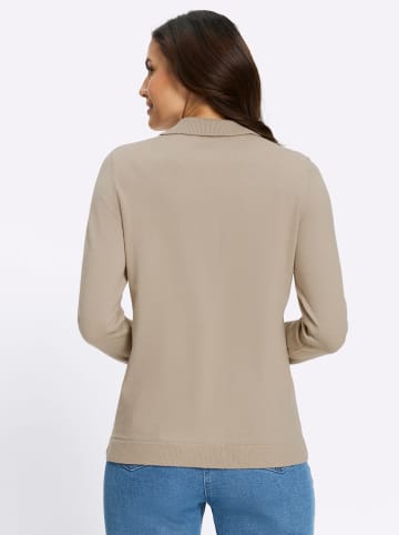 WITT WEIDEN Polopullover in sesam